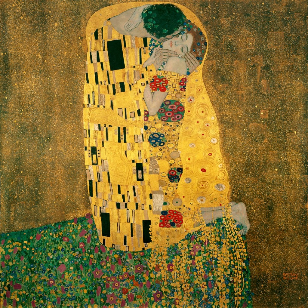 The Kiss (Lovers), 1907-1908, Gustav Klimt.