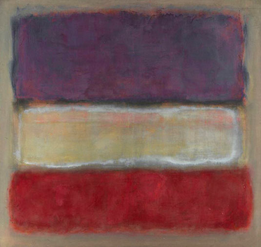 Untitled (Purple, White and Red)