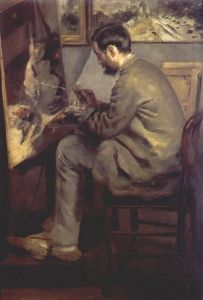 Auguste Renoir's portrait of Frédéric Bazille at his easel (1867) Auguste Renoir's portrait of Frédéric Bazille at his easel (1867)