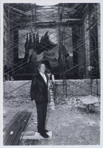 Salvador Dalí building his theater-museum in Figueres (1970)