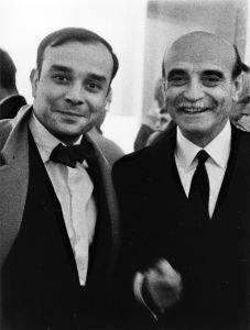 Yves Klein and Lucio Fontana