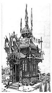Guimard's second commission: a small pavilion for electrotherapy at Paris' Exposition Universelle, 1889