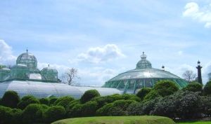 View of part of the Royal Greenhouses at Laeken, designed by Alphonse Balat, assisted by Horta