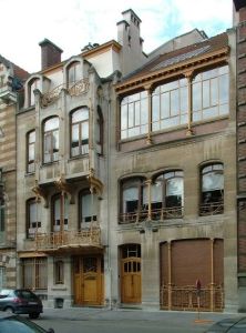 Horta's own house and studio on the Rue Américaine, Brussels, 1895-98