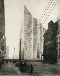 Project for a Glass Skyscraper, Friedrichstrasse, Berlin (1921) by Ludwig Mies van der Rohe