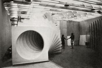 A section of <i>Labyrinthe II</i>, constructed by the Groupe de Recherche d'Art Visuel for the New Tendencies Exhibition held at the Louvre, Paris (1964)