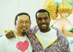 Murakami with Kanye West