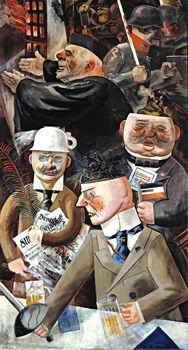 George Grosz's Pillars of Society (1926) is a stinging critique of German elites who were supporting fascism
