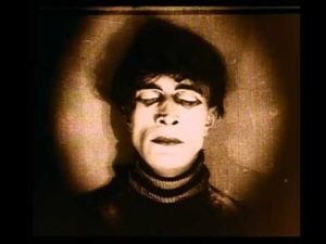 The awakening of Cesare in <i>The Cabinet of Dr. Caligari</i> (Robert Wiene, 1920) The awakening of Cesare in <i>The Cabinet of Dr. Caligari</i> (Robert Wiene, 1920)