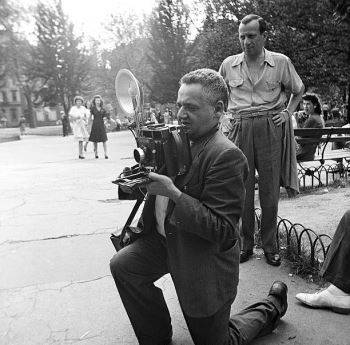 Weegee in Washington Square Park