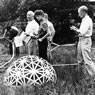 Buckminster Fuller worked on shis first Geodesic Domes at the Black Mountain College