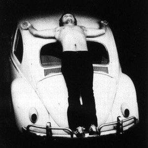 Chris Burden, Trans-Fixed, 1974.