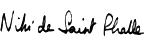 Niki de Saint Phalle Signature