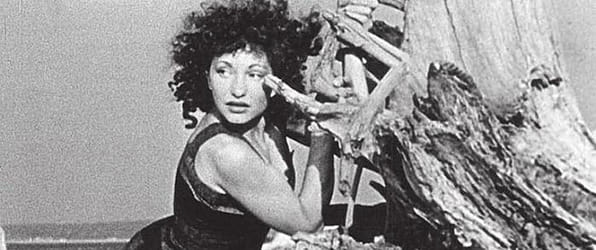 Deren pictured in her 1944 film, <i>At Land</i>