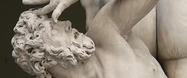 Detail from <i>Rape of the Sabine Women</i> (1583) by Giambologna.