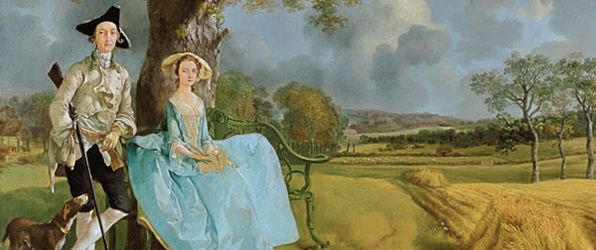 Thomas Gainsborough, <i>Mr & Mrs Andrews</i> (1750). National Gallery, London