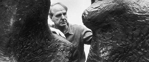 Henry Moore in Much Hadham, England (c.1950)