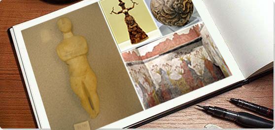 Aegean Art: Cycladic, Minoan, and Mycenaean Collage