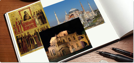 Byzantine Art and Architecture Collage