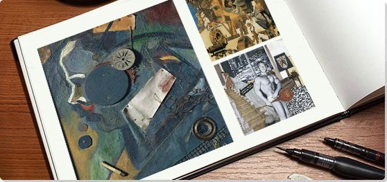 Mixed Media Page Printable Collage Art Resources Digital Art