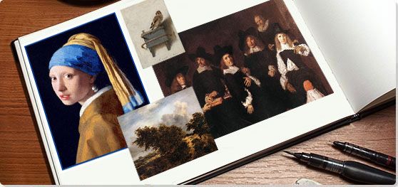 Dutch Golden Age Painting Collage