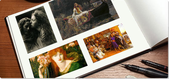 The Pre-Raphaelites Collage