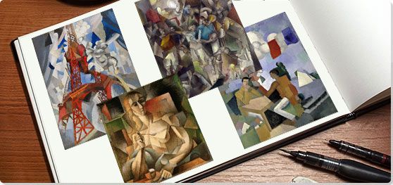 Salon Cubism Collage