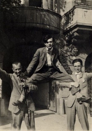 Hans Arp, Tristan Tzara (above), and Hans Richter - Zurich, 1917