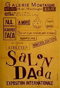 Poster for Salon Dada, Exposition Internationale, Galerie Montaigne, 1921