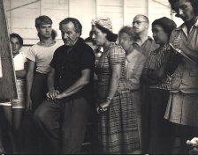 Hofmann with group of students, including Robert de Niro, Sr. (at left, in white shirt)