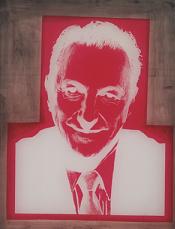 Silkscreen for Portrait of Sidney Janis (1967) by Andy Warhol