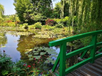 Monet’s gardens and waterlily pond at Giverny.