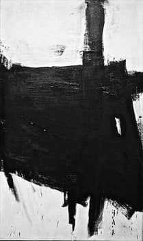 <i>Sabra</i> (1966) by Abstract Expressionist Franz Kline is an example of Action Painting.