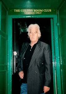 The Colony Room Club, which Andrews' frequented with his artist friends, continued to operate until 2008, and remained a popular haunt for artists, such as Irish portrait painter Reginald Gray, pictured here.