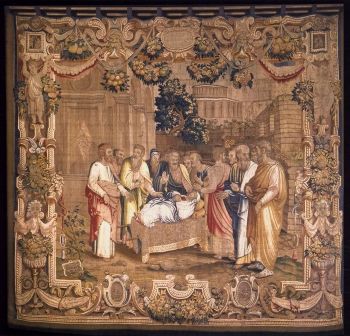 <i>Dormition of the Virgin</i> (1558), for which Arcimboldo made the preparatory drawing (or cartoon).