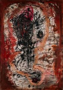 Wols' <i>Untitled</i> (1946-47) was the epitome of Tachisme and had much in common with American Abstract Expressionism.