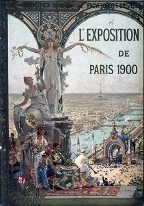 Art Nouveau-style poster for the 1900 Expositions Universelle in Paris