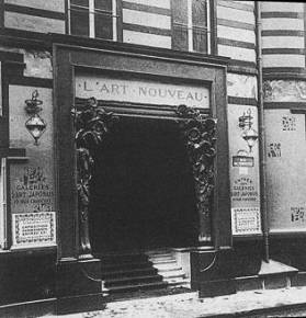 Entrance to Siegfried Bing's shop L'Art Nouveau