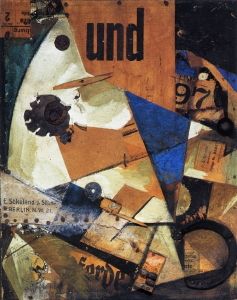 Kurt Schwitters' <i>Das Undbild</i> (<i>The And-Picture</i>) (1919), incorporates chicken wire, leather, cork, and metal