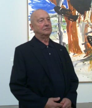 Baselitz pictured at the Helsinki Art Museum in 2010