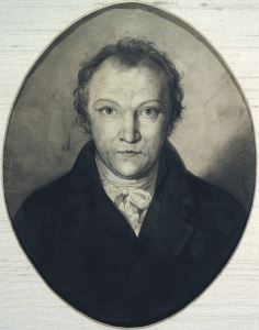Portrait of William Blake, of debatable authorship. Collection of Robert N. Essick.