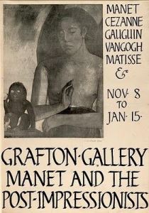 Advertisement for the 1910 exhibition at the Grafton Gallery