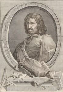 An engraving of 40-year-old Borromini by an unknown artist.