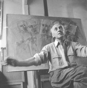 Brauner in his Paris studio