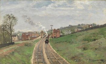 كميل بيسارو ، <i> Lordship Lane Station ، Dulwich </i> (1871).