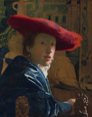 Vermeer's <i>Girl with a Red Hat</i>, 1669, National Gallery of Art, Washington D. C.