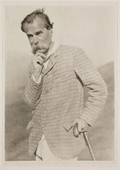 1908 photograph of George Davison by Alvin Langdon Coburn. Davison introduced a style that earned the label: “school of foggy photography.”