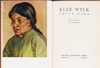 Emily Carr became an author later in life with her stories of Indian Life, <i>Klee Wyck</i>, (1941) being one of her most popularly received.