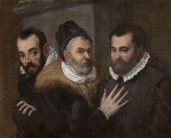 Unidentified painter - <i>Portrait of Annibale, Ludovico and Agostino Carracci</i> (date unknown)
