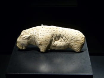 This lion sculpture from Vogelherd-cave in Heidenheim, Germany is believed to be 40,000 years old.